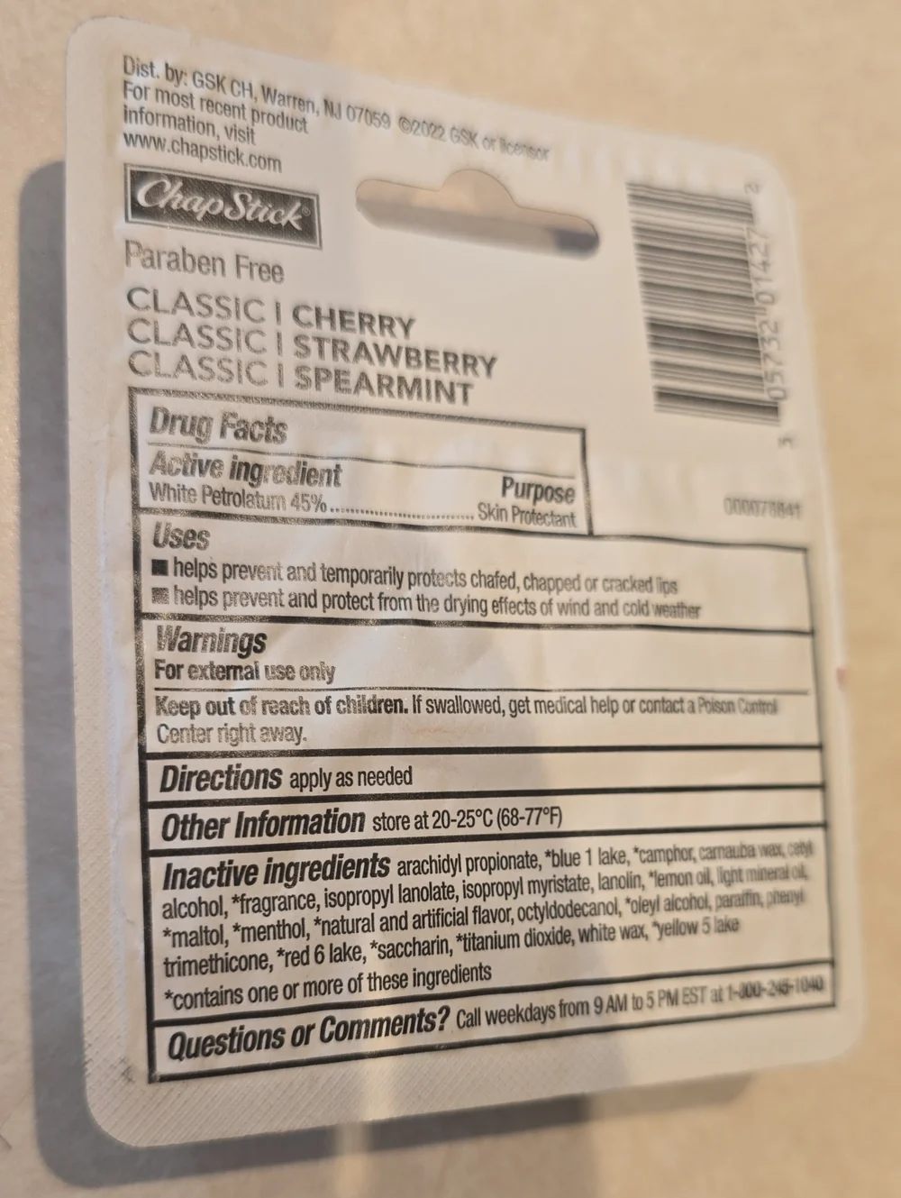Chapstick Variety Pack - Cherry, Strawberry, and Spearmint